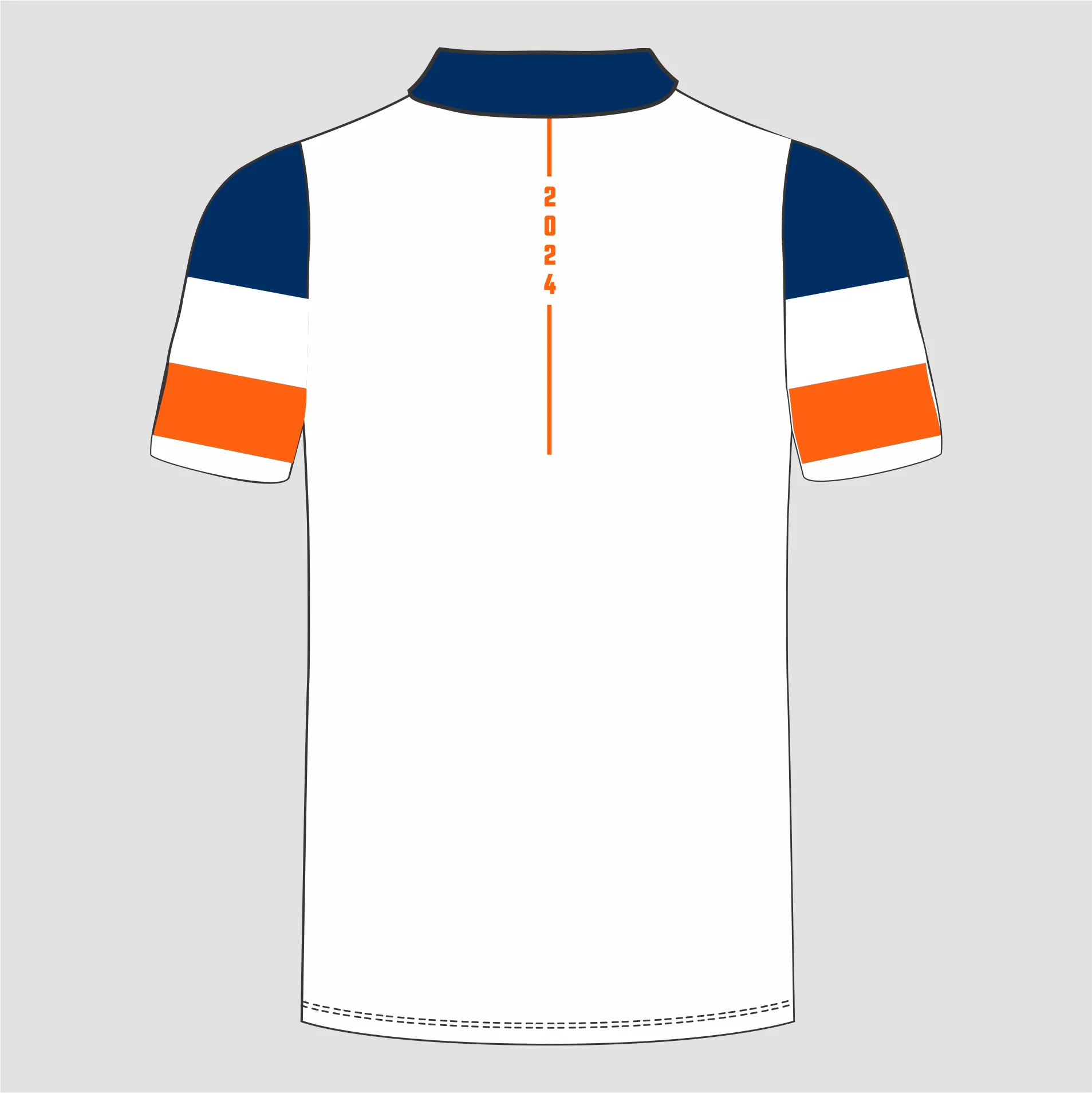 2024  TDU POLO WHITE NAVY