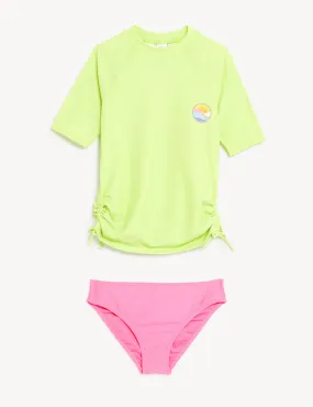 2pc Slogan Swim Set