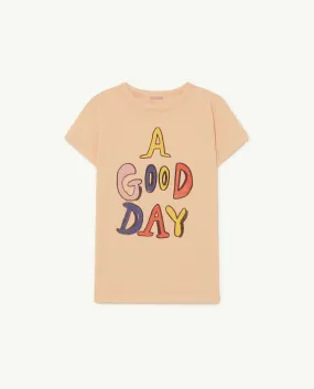 A Good Day Beige Hippo T-Shirt