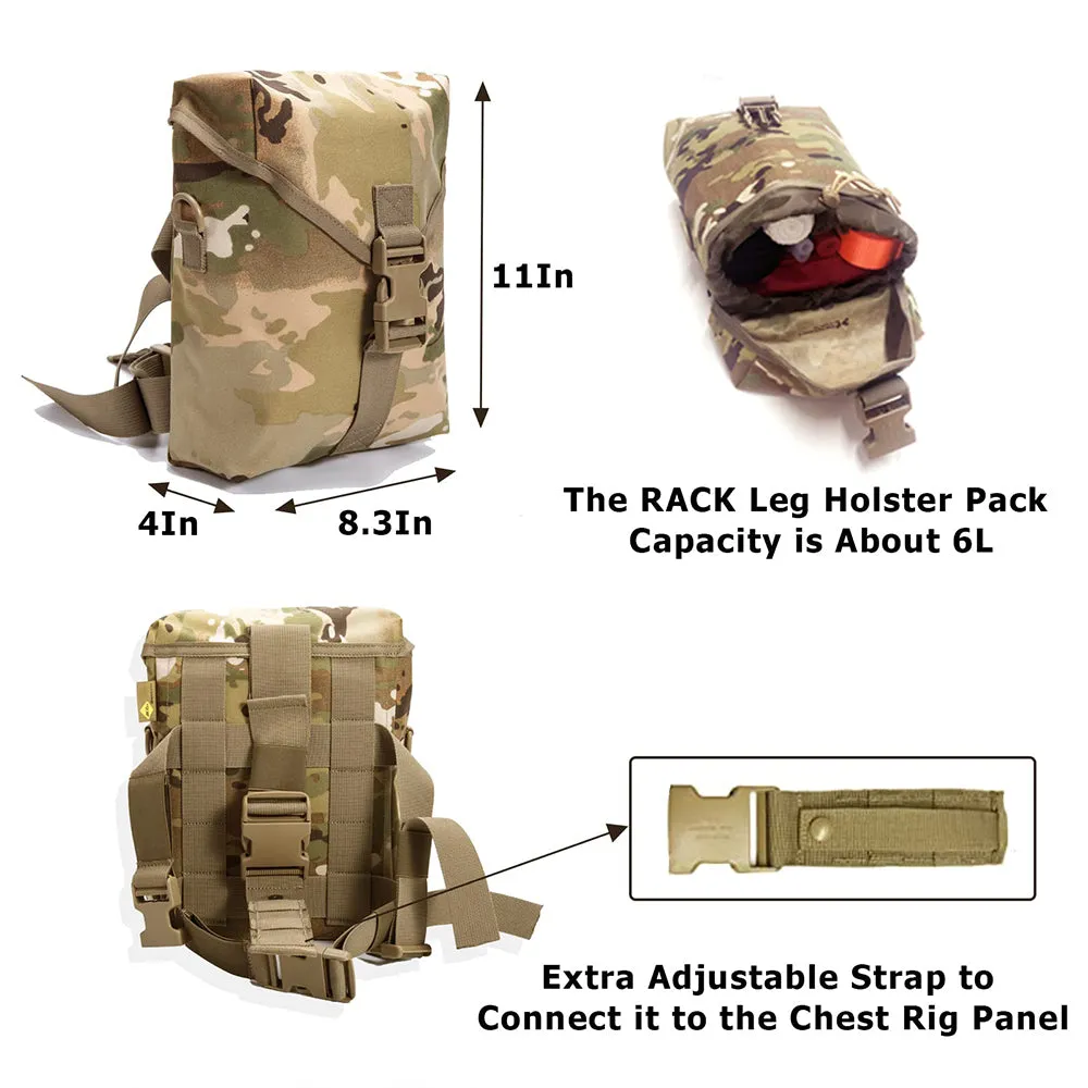 Akmax Chest Pack  with Leg Pack OCP