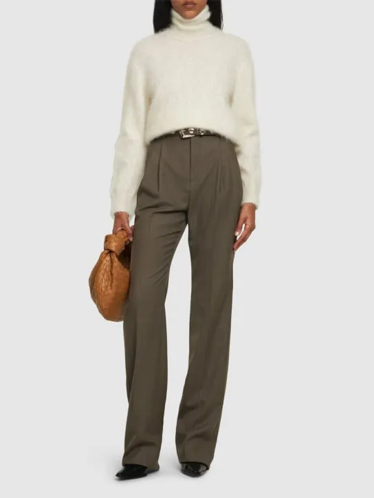 Alberta Ferretti   Mohair blend turtleneck sweater 