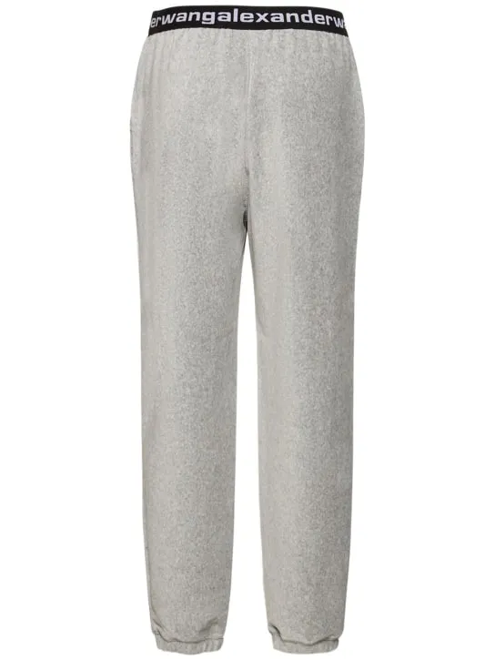 Alexander Wang   Stretch corduroy sweatpants w/ logo 