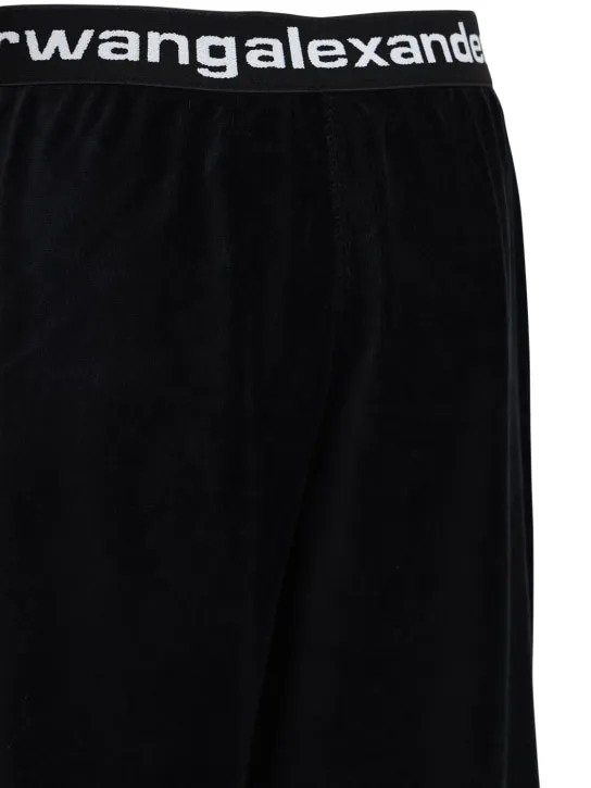 Alexander Wang   Stretch corduroy sweatpants w/ logo 