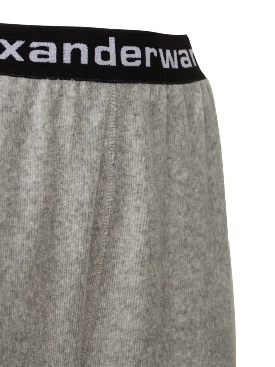 Alexander Wang   Stretch corduroy sweatpants w/ logo 