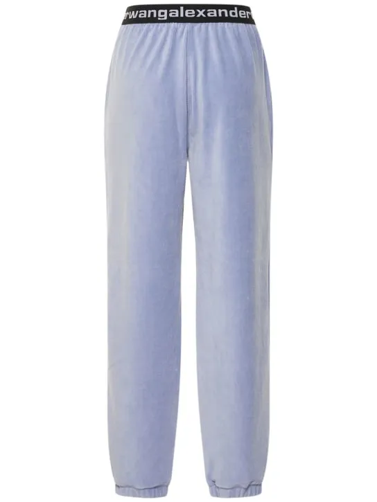 Alexander Wang   Stretch corduroy sweatpants w/ logo 