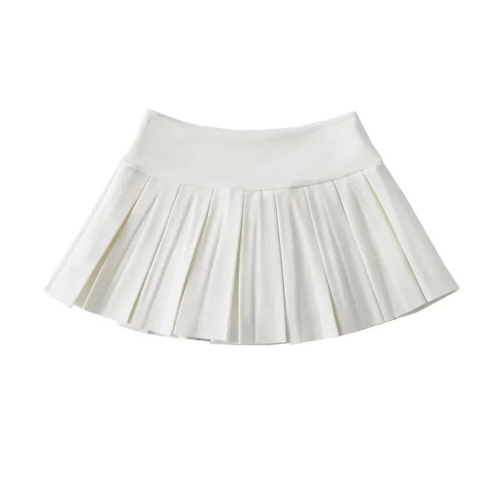 Andraya Pleated Mini Skirt