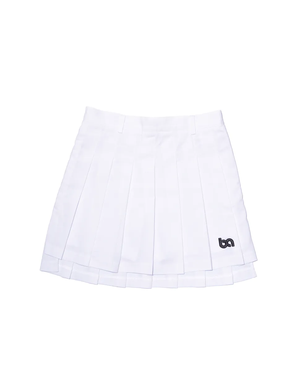 BA Pleated Skirt - White