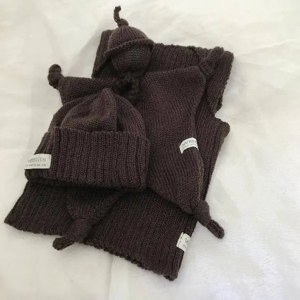 Baby Comforter, Vest and Beanie Set