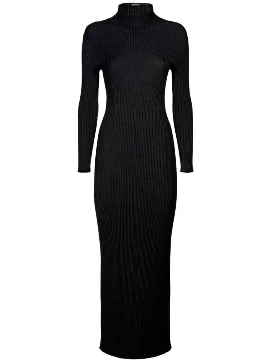 Balenciaga   Fitted wool dress 