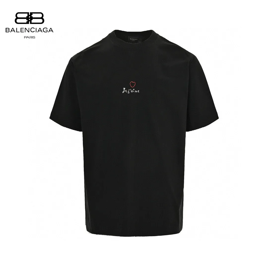 Balenciaga Je t'aime Black T-Shirt