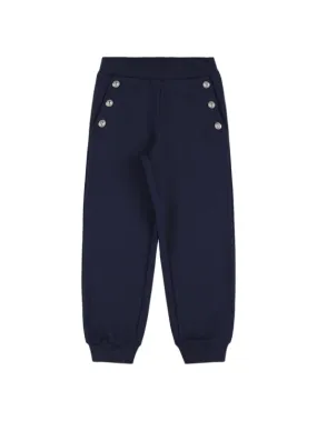 Balmain   Cotton sweatpants w/ buttons 