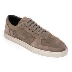 Barbera Taupe Suede Court Sneaker