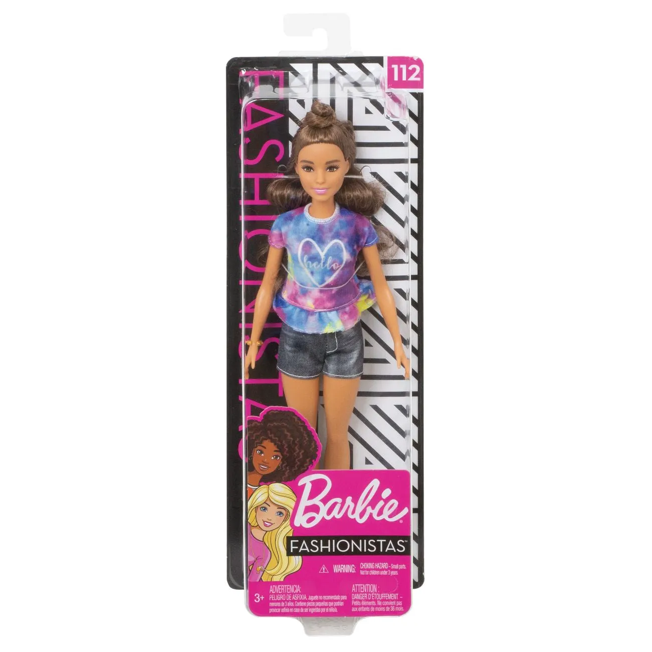 Barbie Fashionista Doll - 112 Tie-Dye T-Shirt