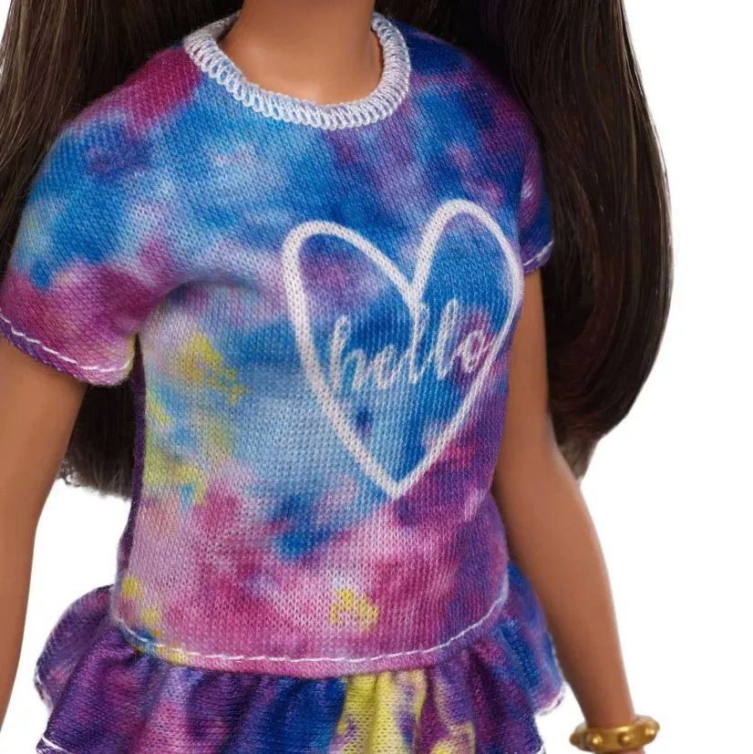 Barbie Fashionista Doll - 112 Tie-Dye T-Shirt