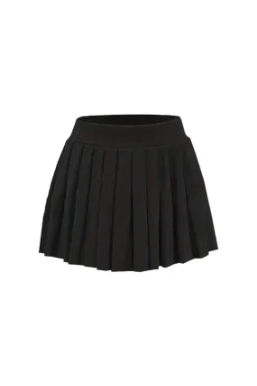 Beverly Pleated Skirt (Black)