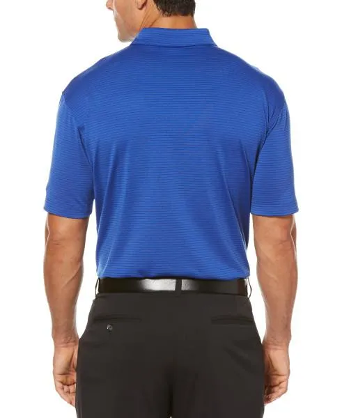 Big & Tall Soft Micro-Stripe Polo with Chevron