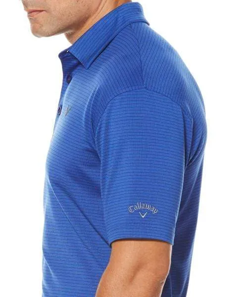 Big & Tall Soft Micro-Stripe Polo with Chevron