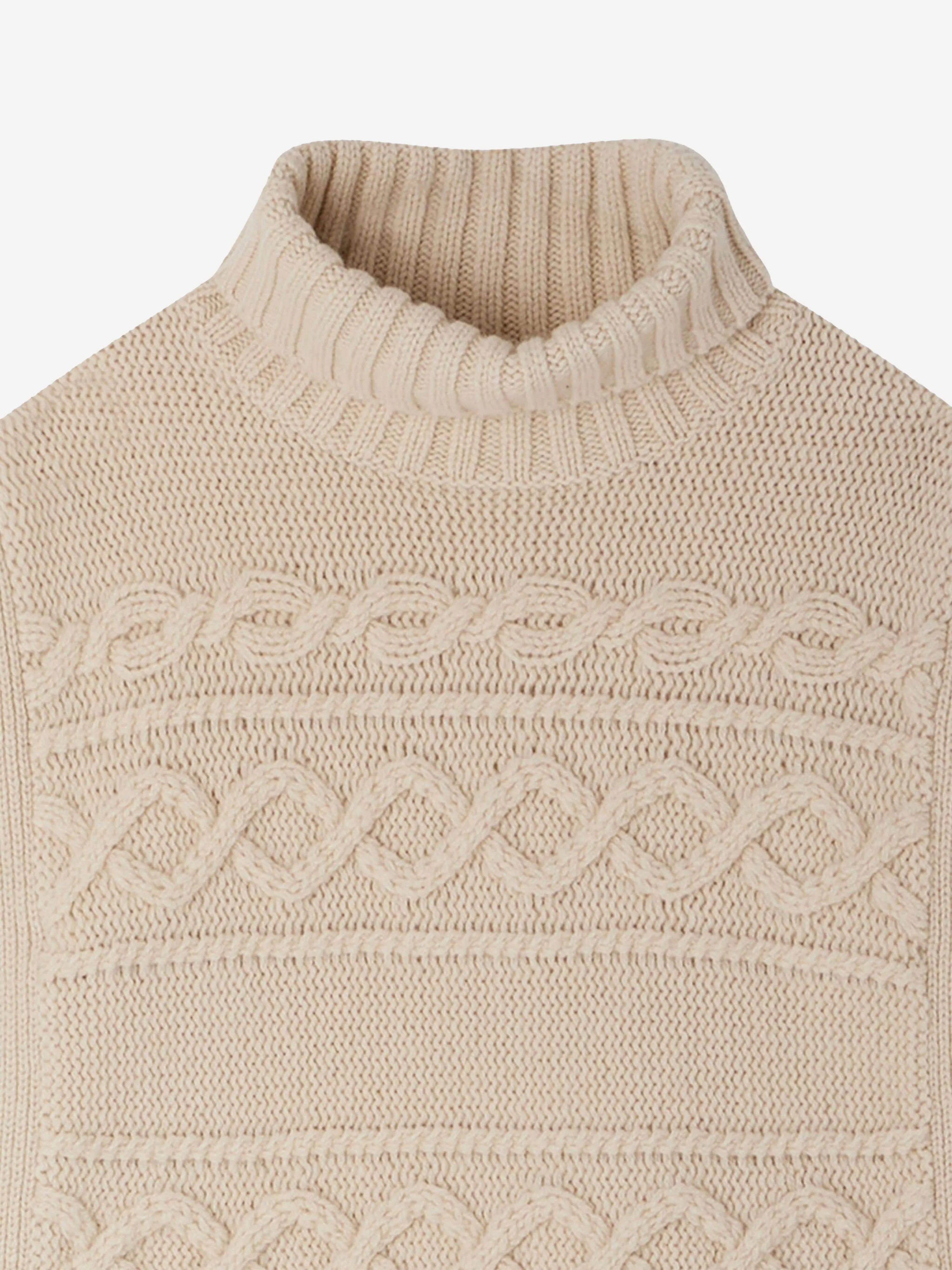 Bonpoint Girls Graziella Jumper in Beige