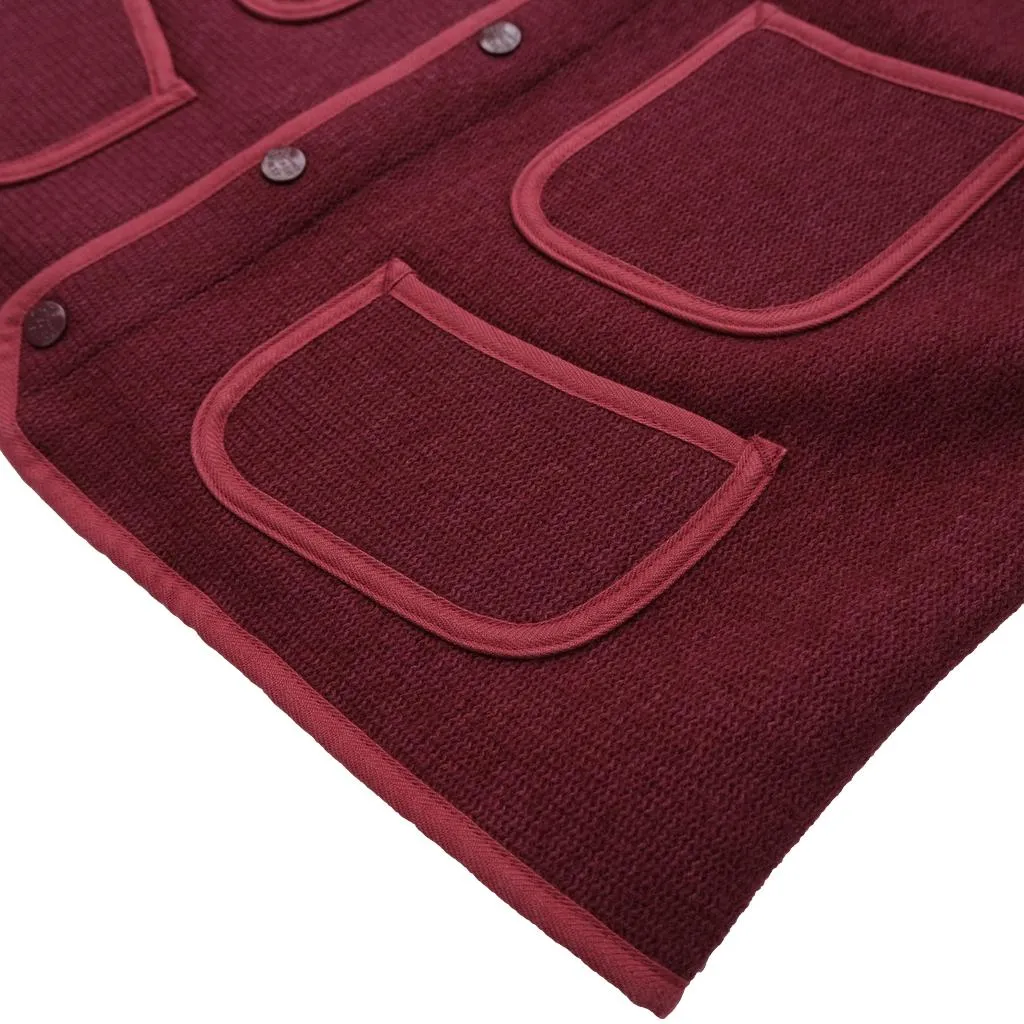 Brown's Beach Early Vest (Burgundy)