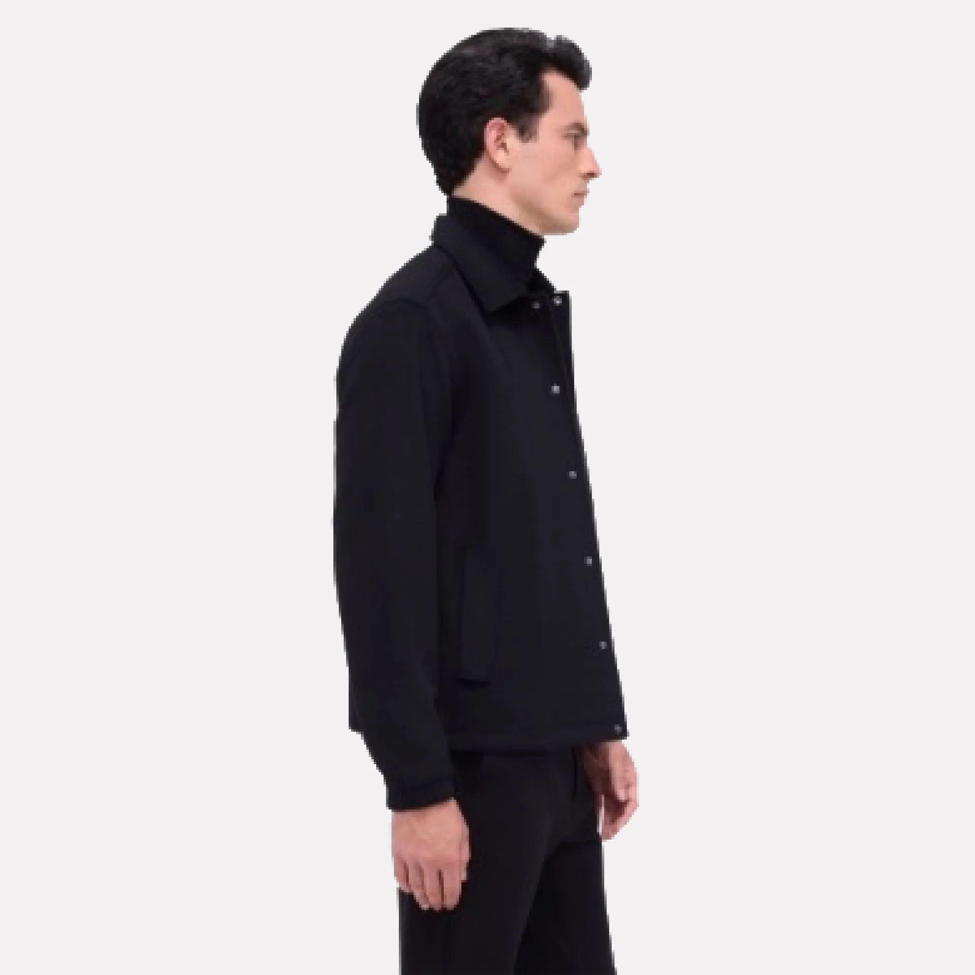 Bugatchi Full Button Field Jacket / Black