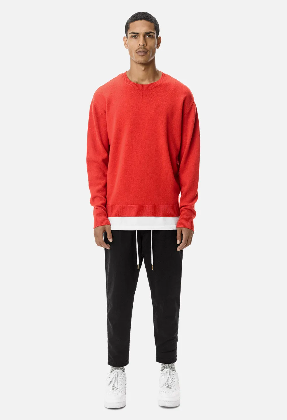 Cashmere Crew / Red