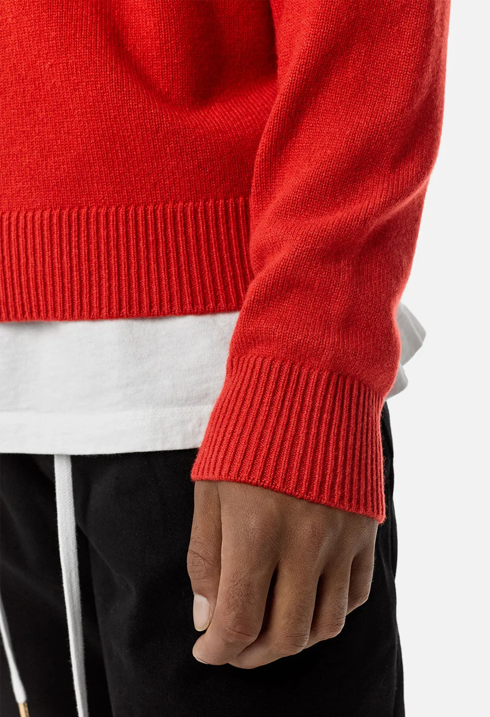 Cashmere Crew / Red