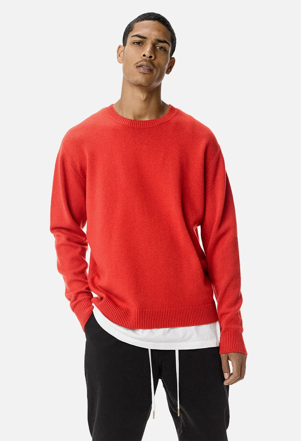 Cashmere Crew / Red