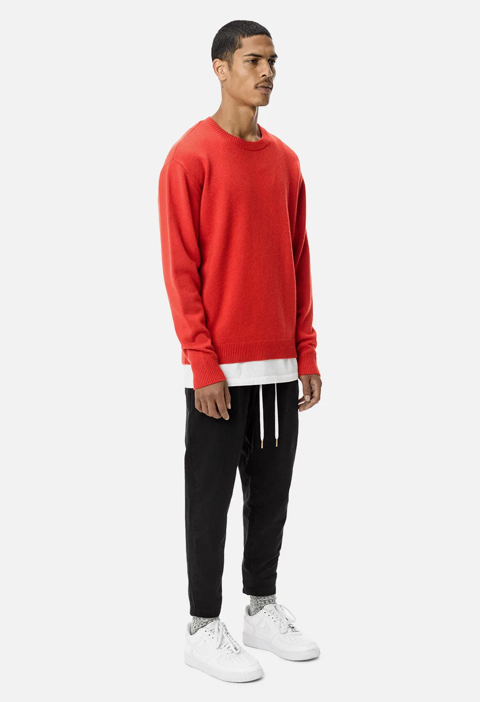 Cashmere Crew / Red