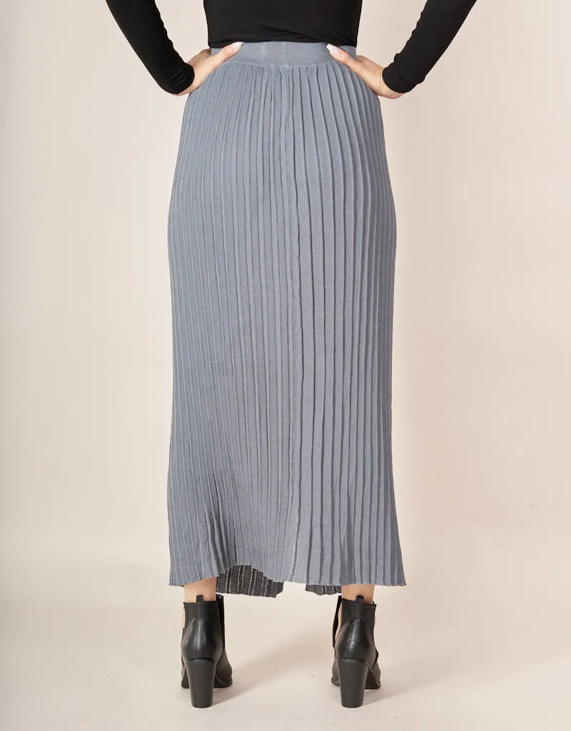 Cerine Pleated Knit Skirt