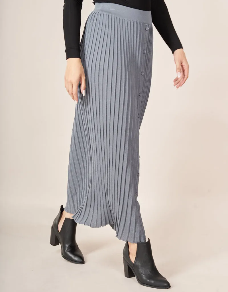 Cerine Pleated Knit Skirt