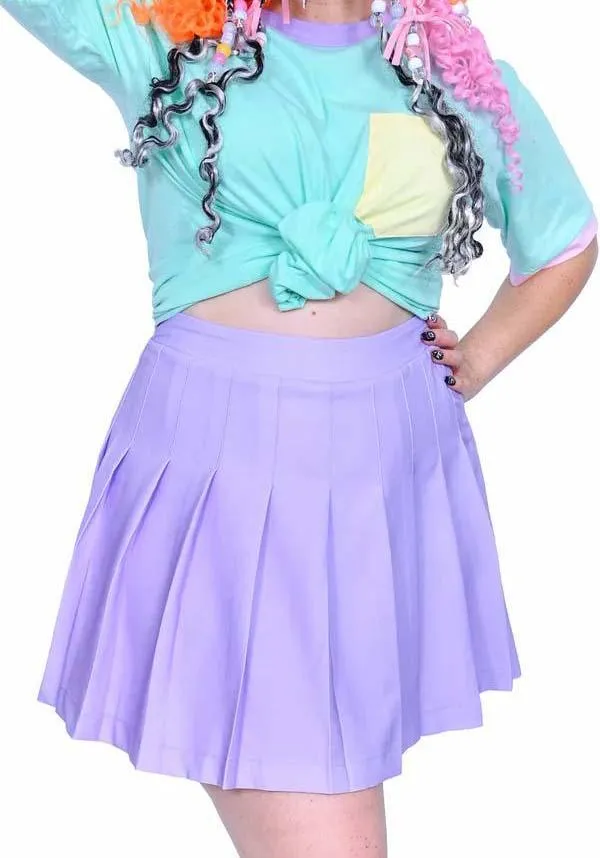 Claire [Lavender] | PLEATED SKIRT*