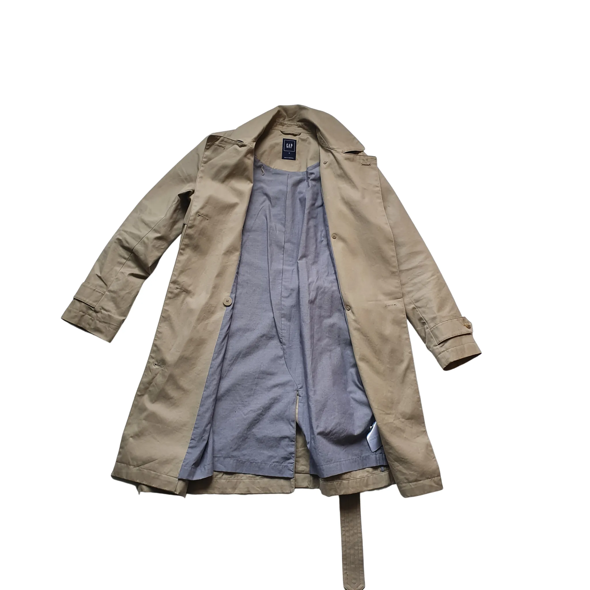 Classic Stone Gap Trench Coat -  Medium