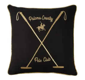 Country Polo 50x50cm Filled Cushion Black