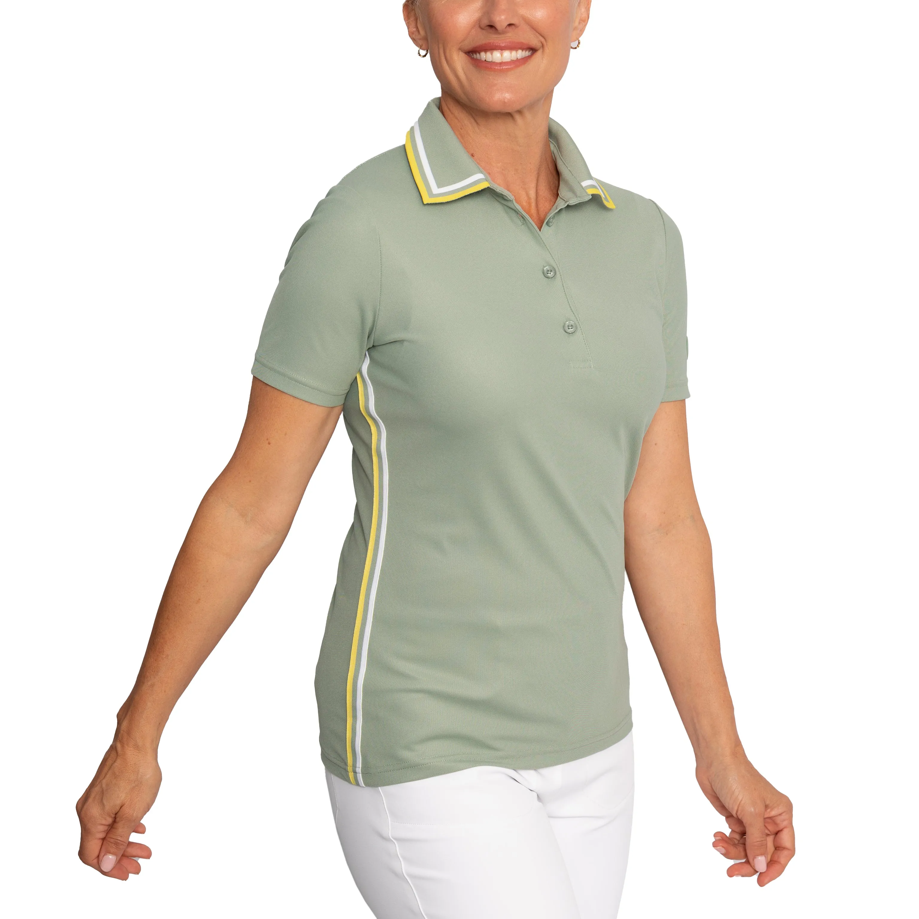 Cross Women's Performance Golf Polo - Milky Jade