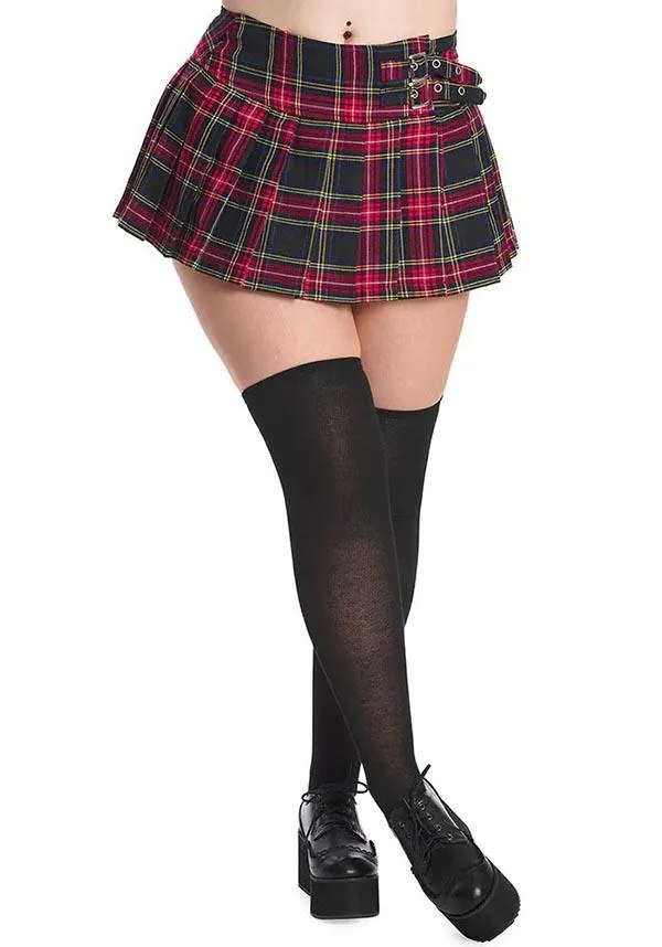 Darkdoll [Black Tartan] | MINI SKIRT