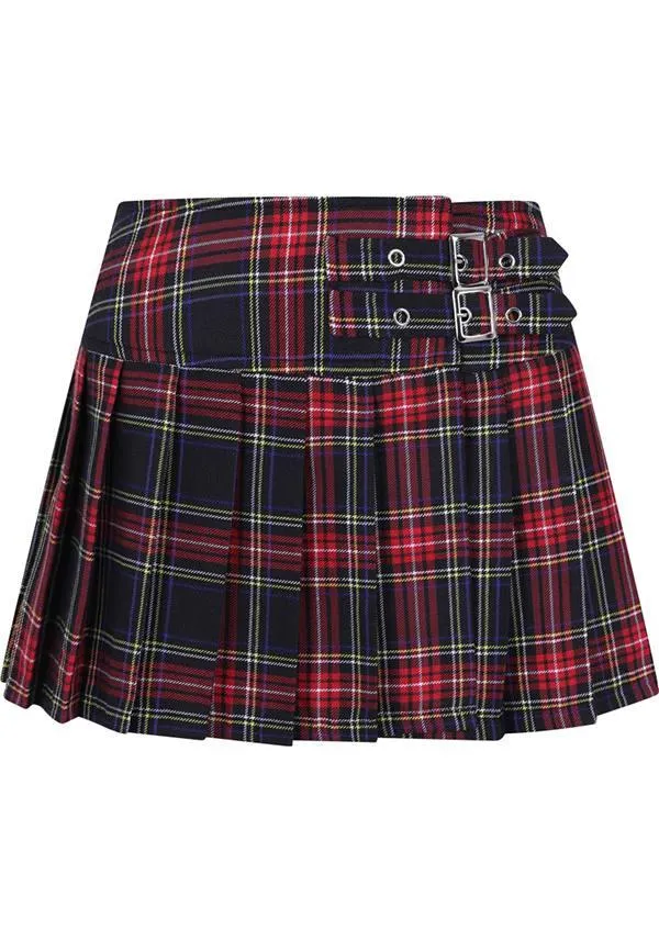 Darkdoll [Black Tartan] | MINI SKIRT