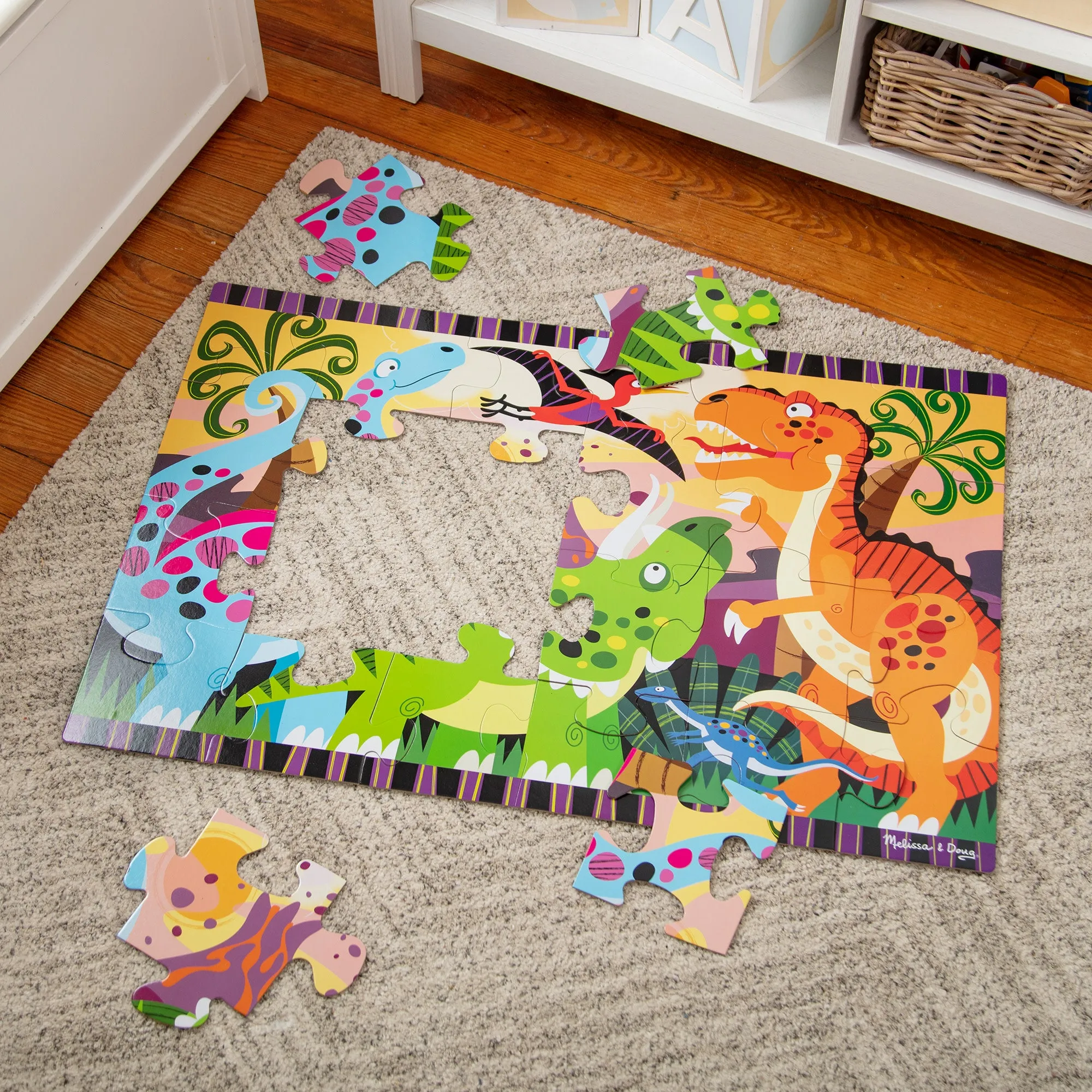 Dinosaur Dawn Floor Puzzle - 24 Pieces