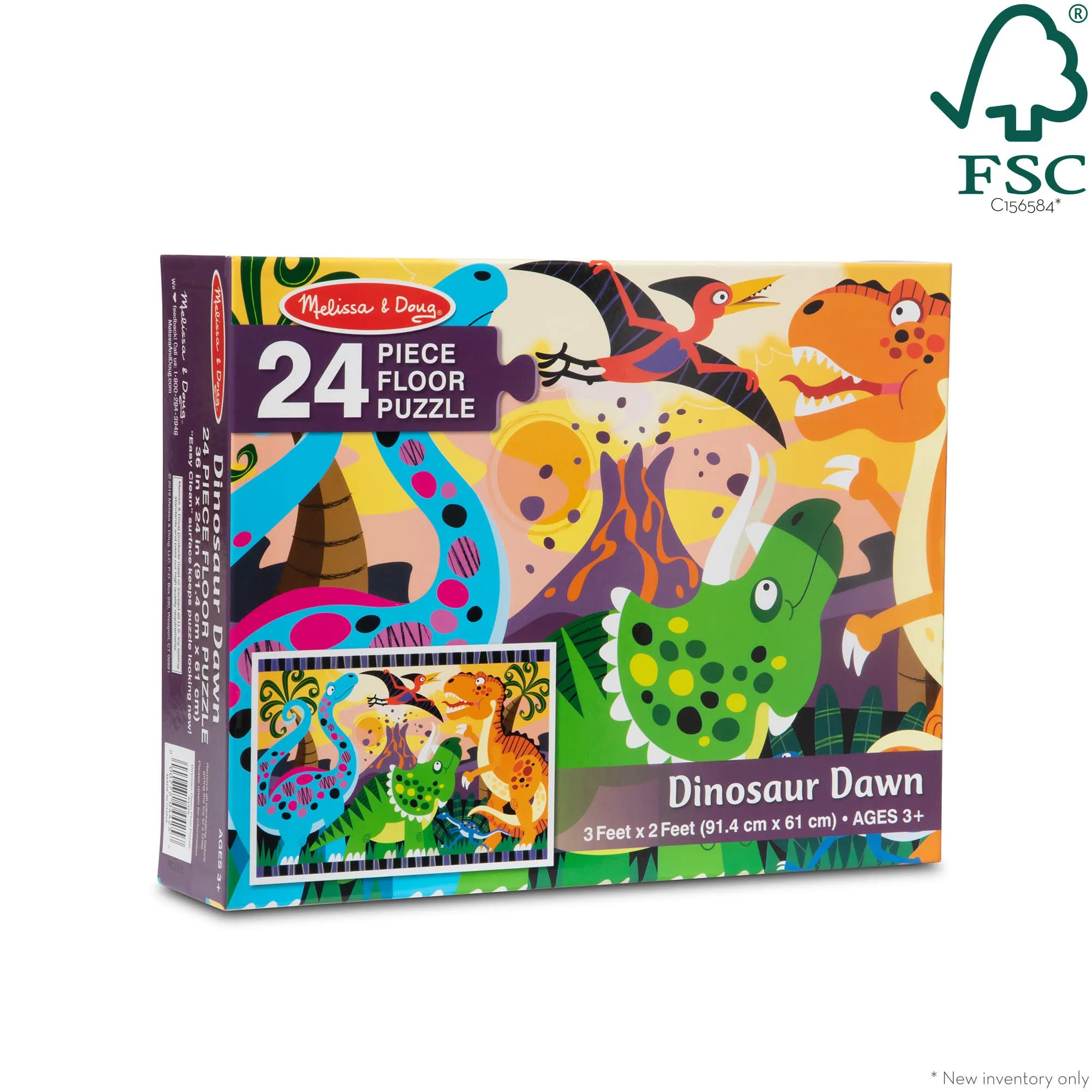 Dinosaur Dawn Floor Puzzle - 24 Pieces