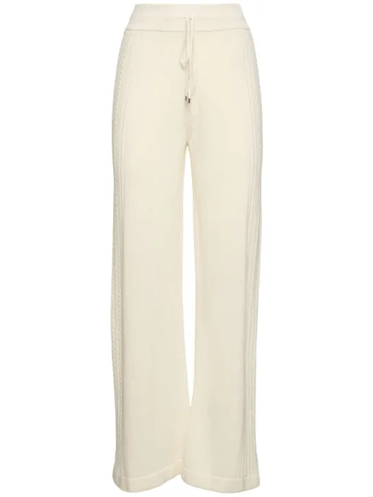 Ermanno Scervino   Embroidered knit sweatpants 