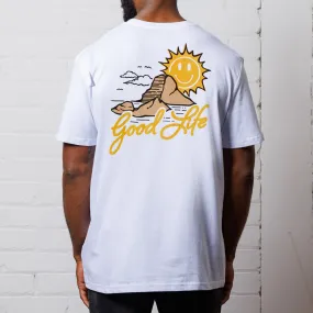 Es Vedrà Good Life Back - Tshirt - White