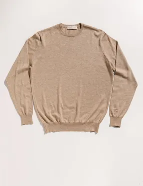 FINAL SALE: Cotton/Cashmere Crewneck Sweater - Oat