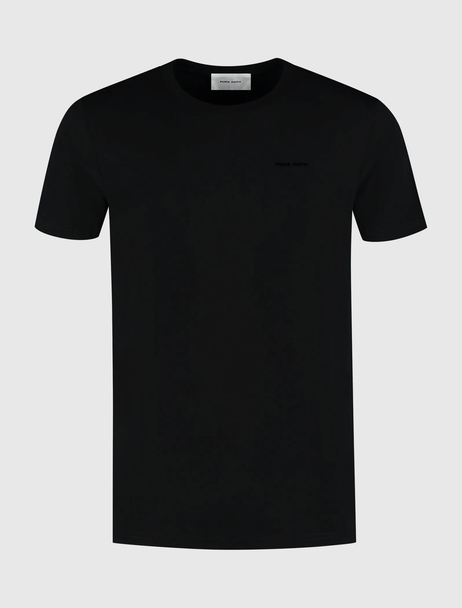 Flock Print Logo T-shirt | Black