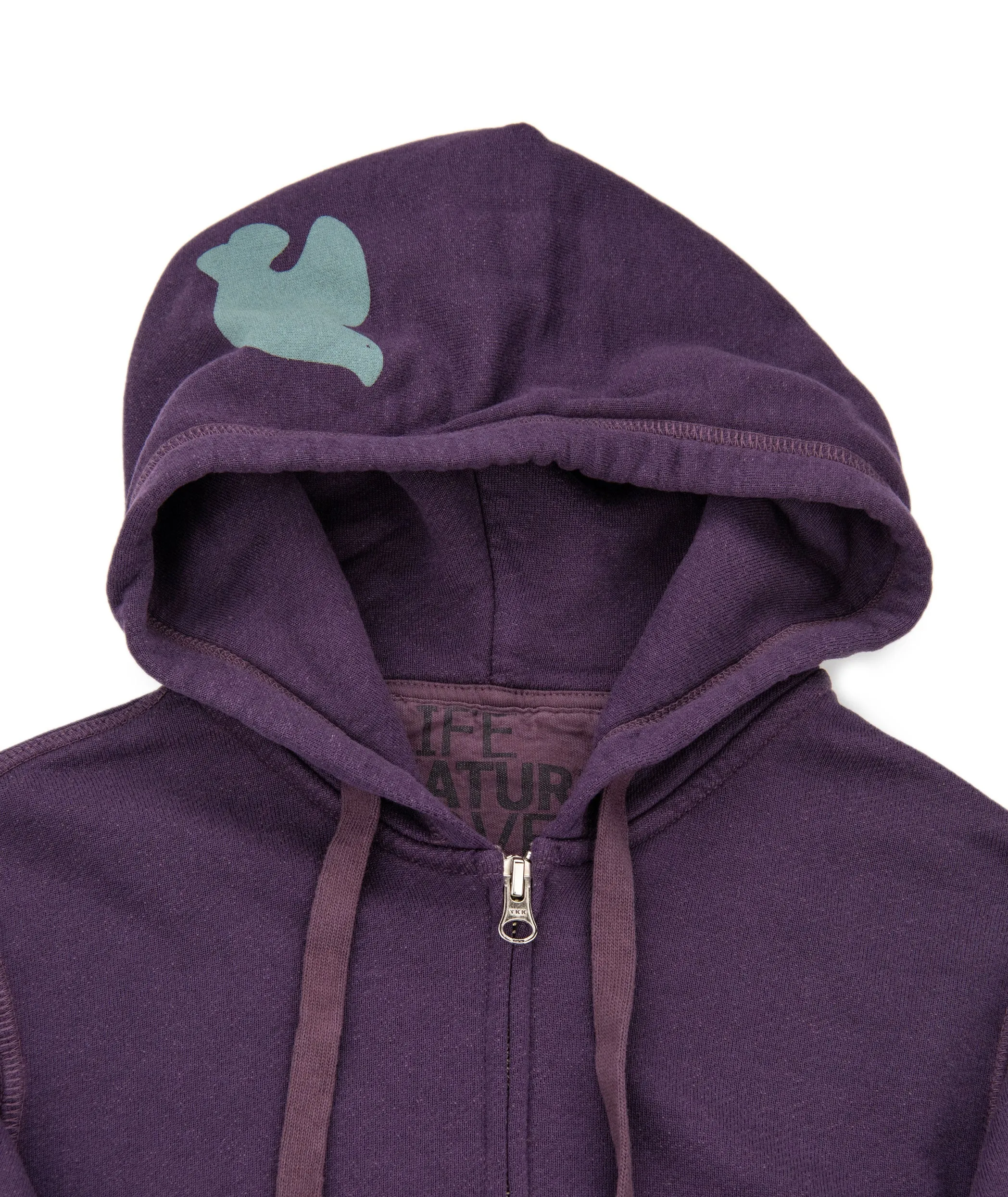 FREECITY Women Superfluff Lux Zip Hoodie Plumshroom