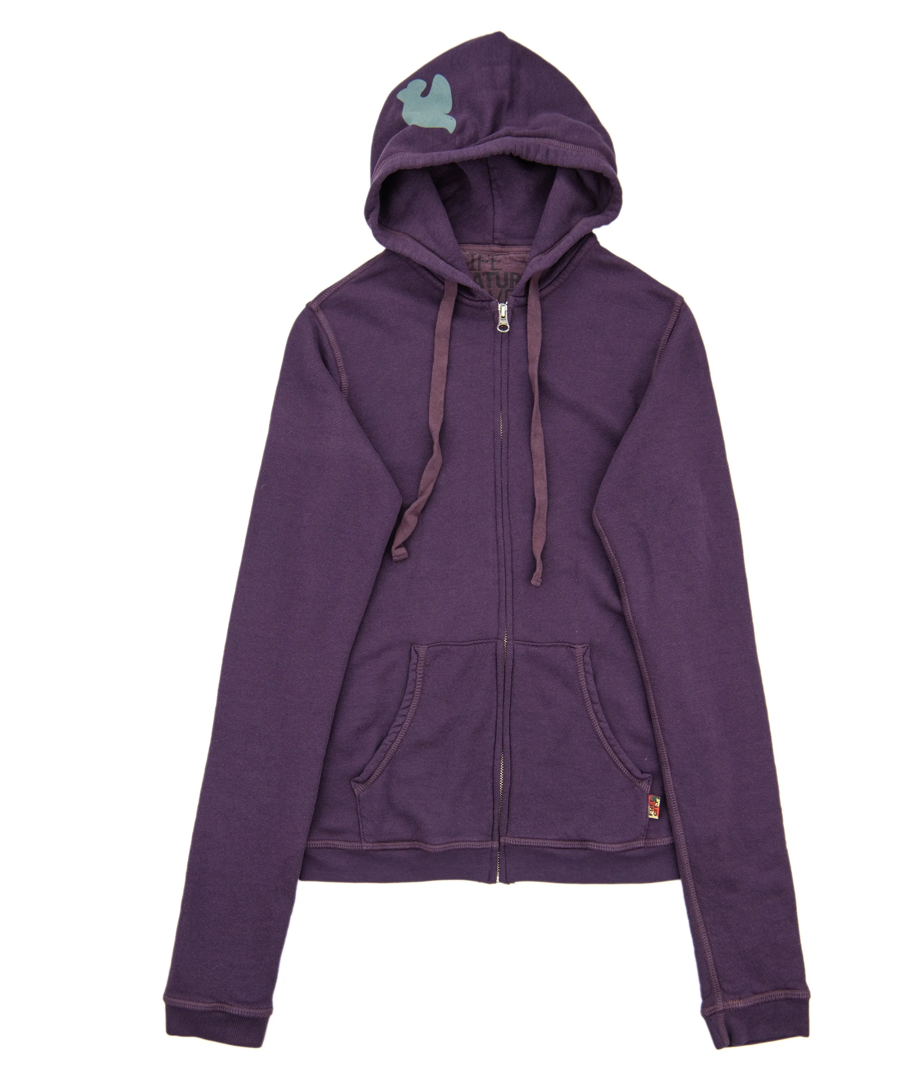 FREECITY Women Superfluff Lux Zip Hoodie Plumshroom