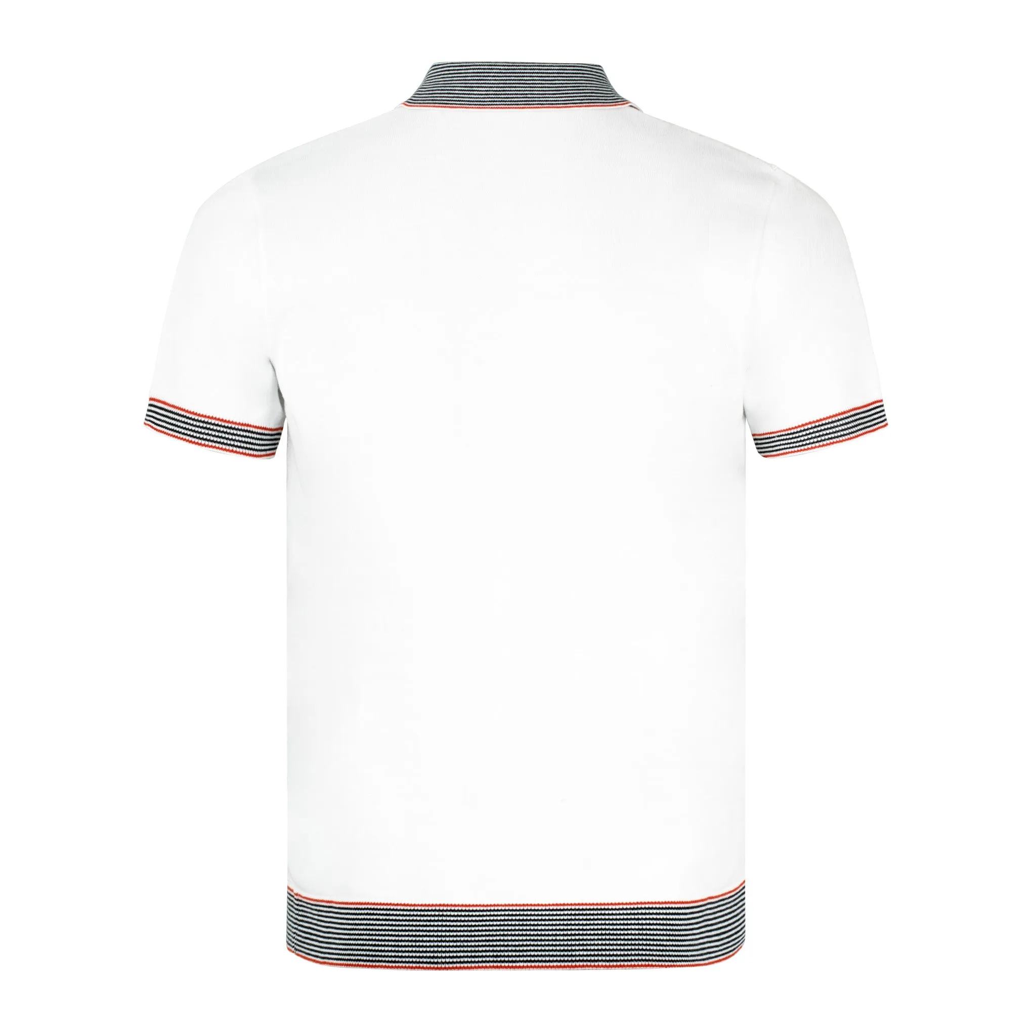 Gabicci Vintage Soul Knit Polo Shirt White