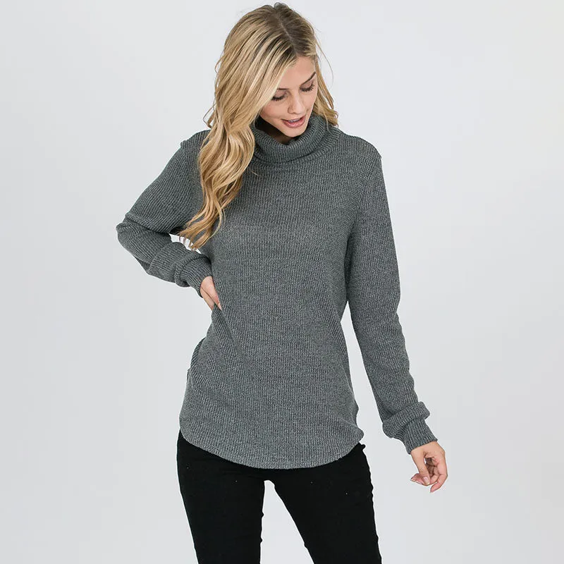 Harley Rib Knit Jumper Olive