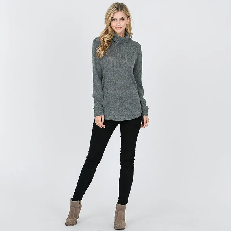 Harley Rib Knit Jumper Olive