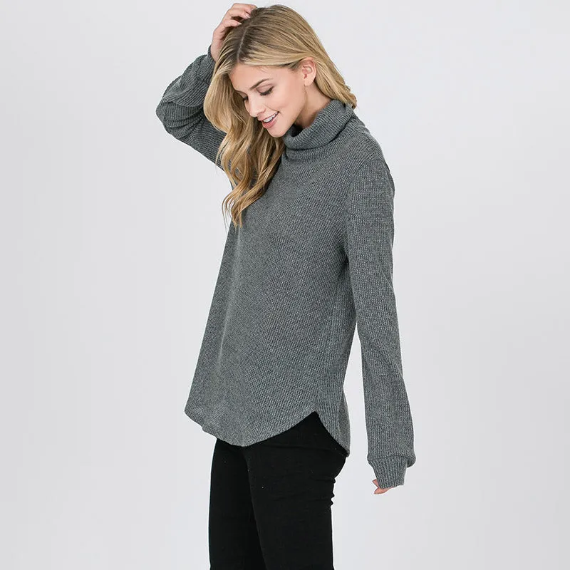 Harley Rib Knit Jumper Olive