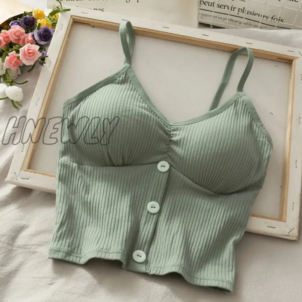 Hnewly Woman Knitted Tank Top Women Strap Vest Sexy Female Knitting Crop Top