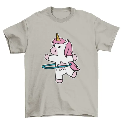 Hula Hoop Unicorn Tee